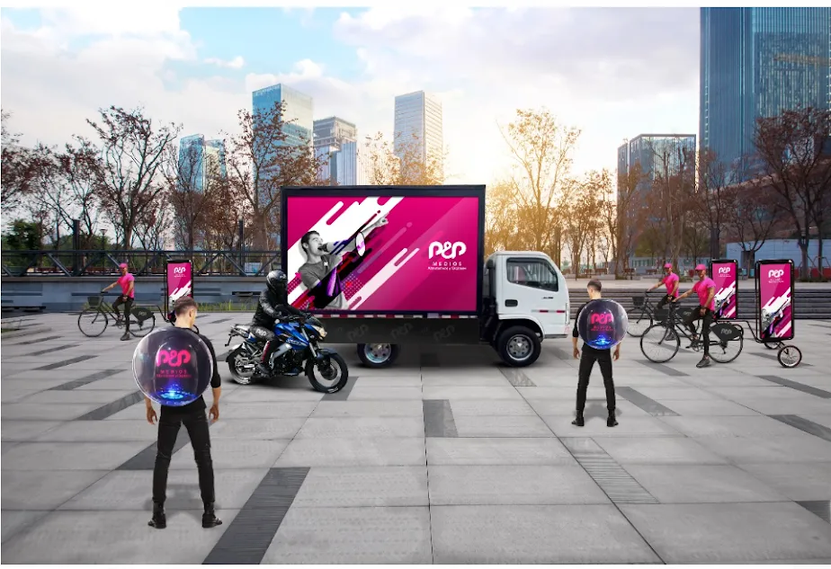 Publicidad holográfica Anuncios visuales