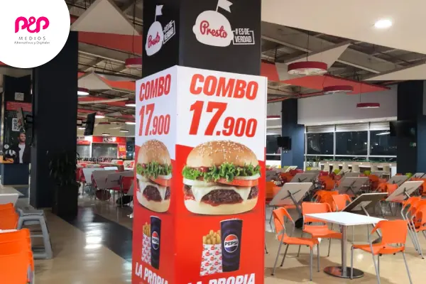Publicidad en centros comerciales Publicidad de Presto